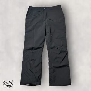 Obermeyer Women's Ski Pants Size 14 Black Insulated Waterproof Winter Flared X01